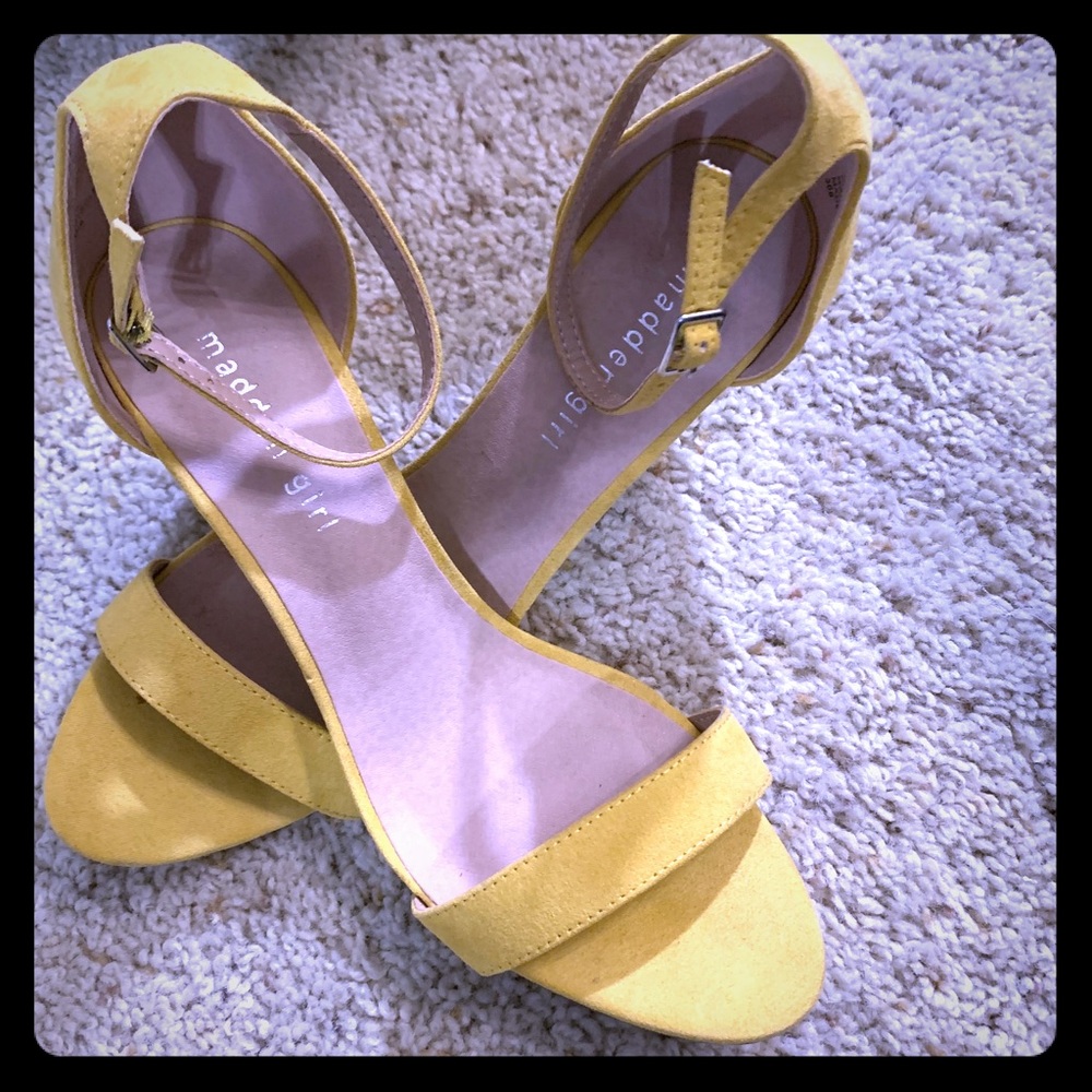Yellow & Green Madden Girl heels